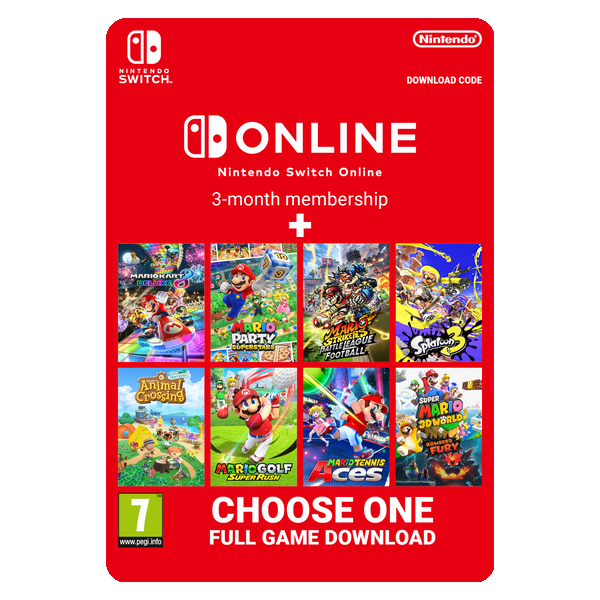 Multi-Software + Nintendo Switch Online (Individual Membership - 3 months)
