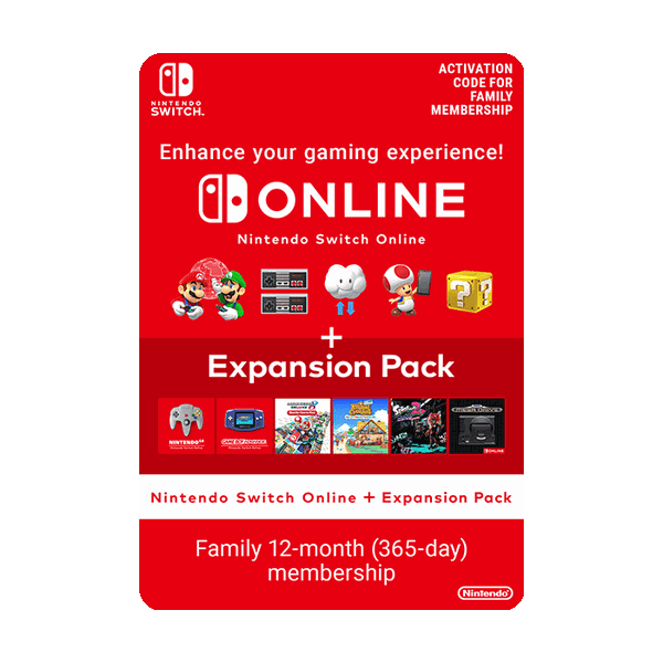Nintendo Switch Online + Expansion Pack (Family Membership)